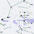 southern cross and nearby south polar constellations